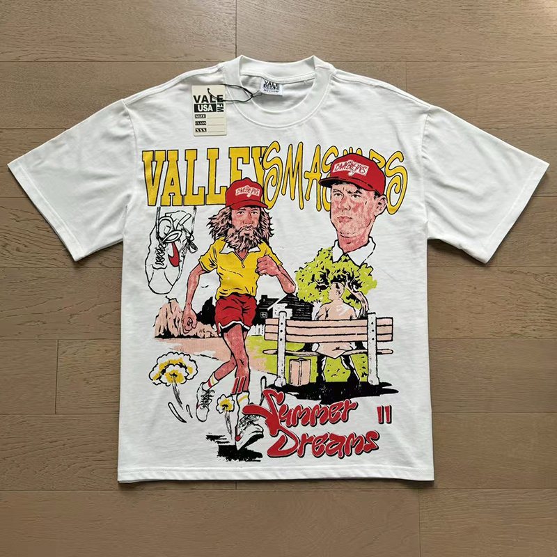 VALE USA Washed Front Graphic Short-Sleeve T-Shirt — front