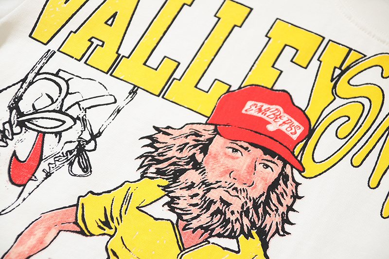 VALE USA Washed Front Graphic Short-Sleeve T-Shirt — detail