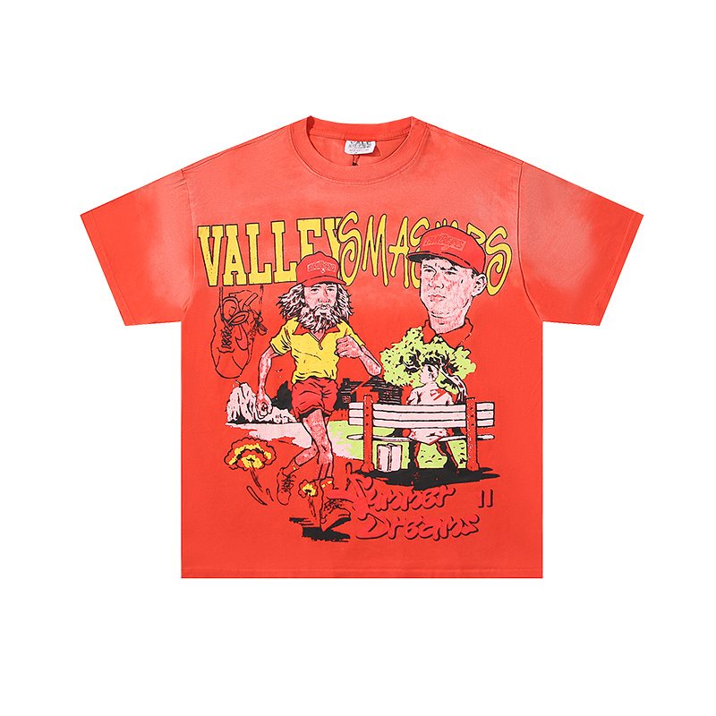 VALE USA Washed Red Graphic T-Shirt — hero
