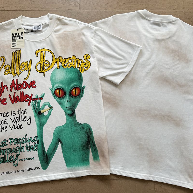 VALE USA Rhinestone Washed Graphic T-Shirt — context