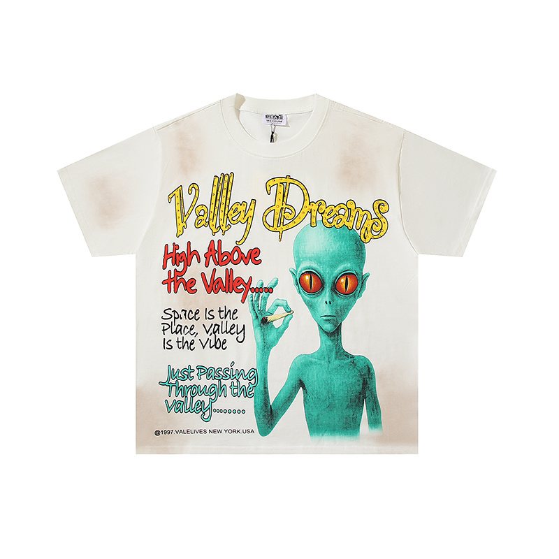 VALE USA Rhinestone Washed Graphic T-Shirt — hero
