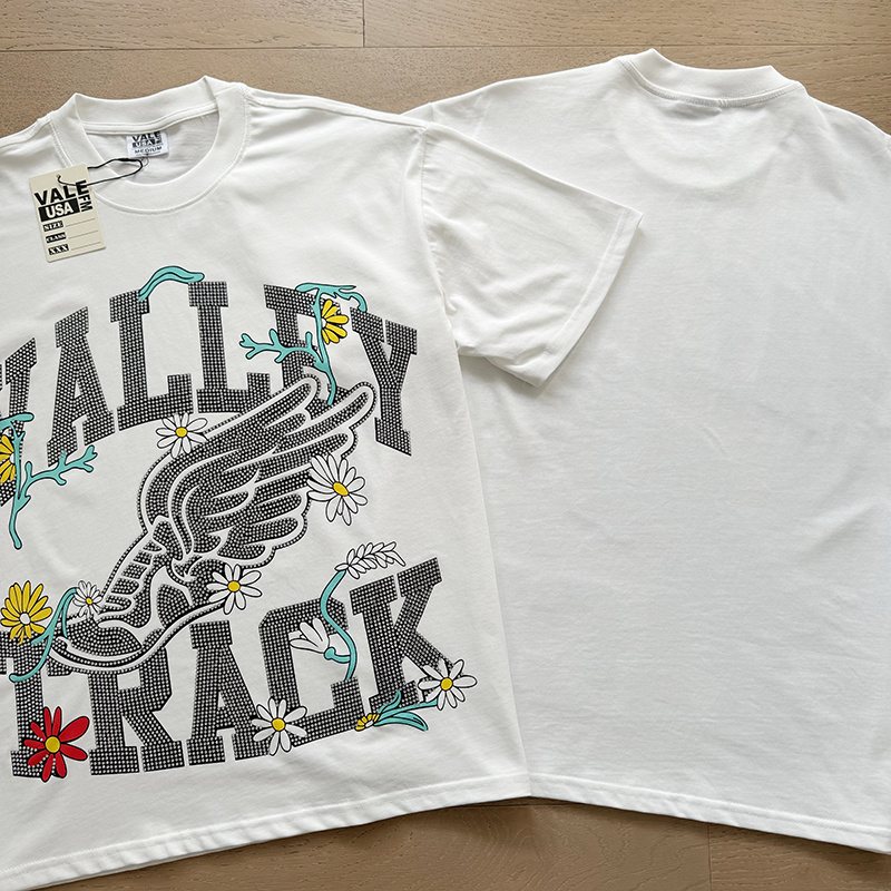 VALE USA Rhinestone Graphic Short-Sleeve T-Shirt — context