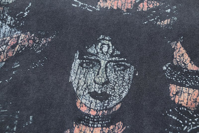 VALE USA Washed Black Graphic T-Shirt — detail