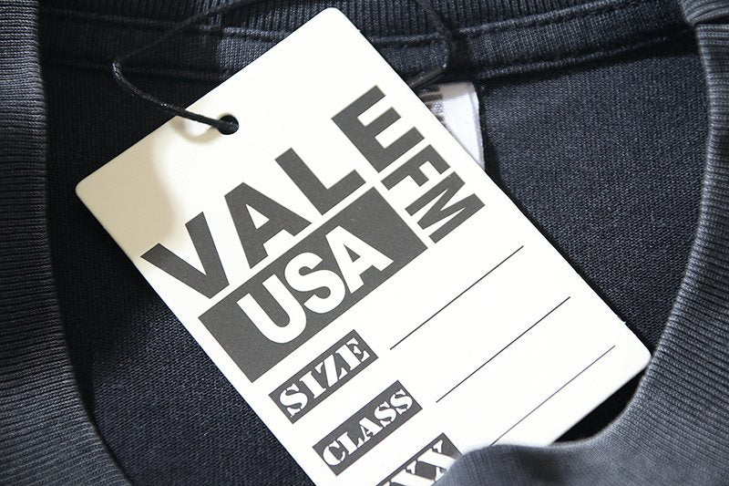 VALE USA Washed Black Graphic T-Shirt — hang_tag