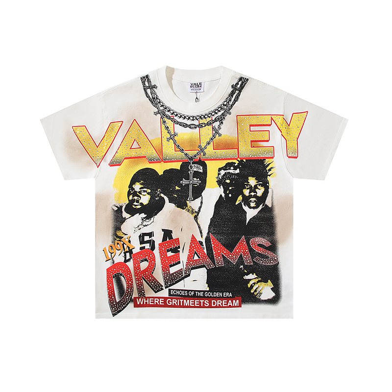 VALE USA Rhinestone Dreams Graphic T-Shirt — front
