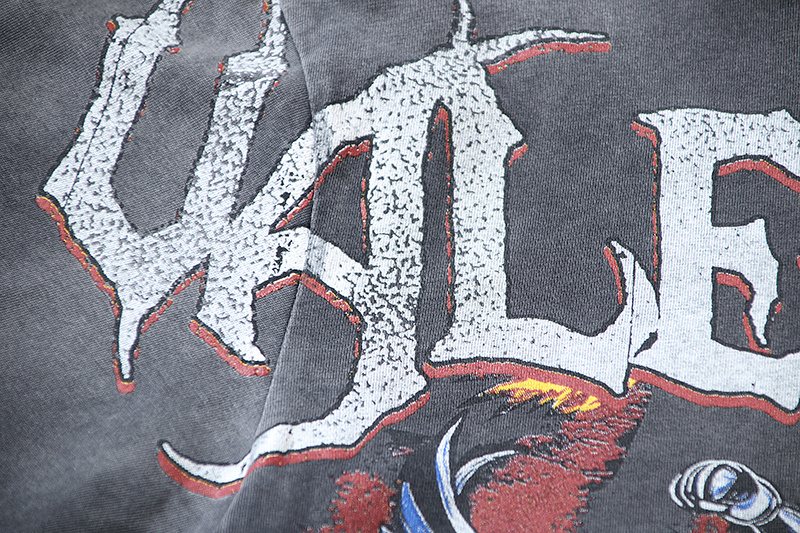 VALE USA Kile Dreams Washed Graphic T-Shirt — detail