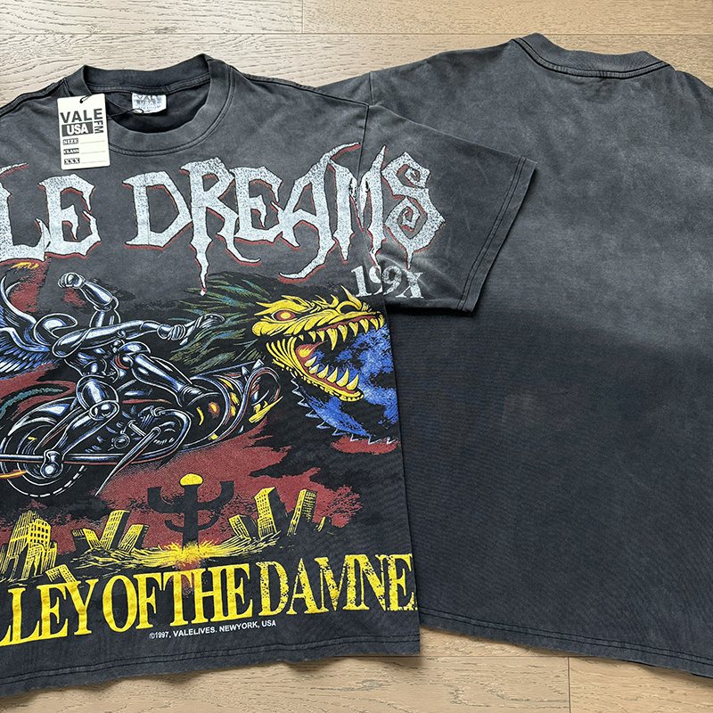 VALE USA Kile Dreams Washed Graphic T-Shirt — context