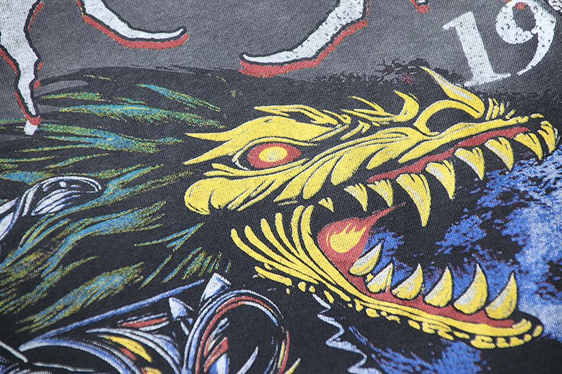 VALE USA Kile Dreams Washed Graphic T-Shirt — detail