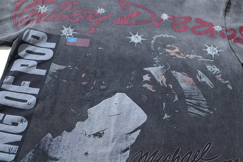 VALE USA King of Pop Graphic T-Shirt — detail