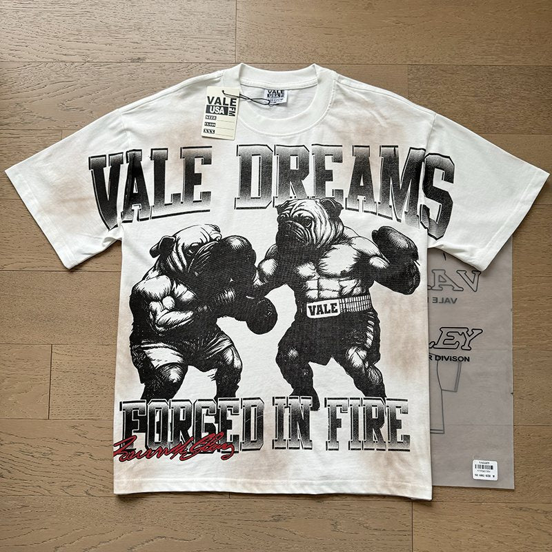 VALE USA Forged in Fire Boxing Graphic T-Shirt — context