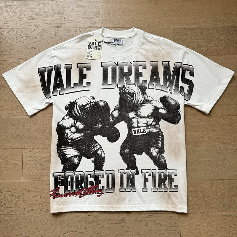 VALE USA Forged in Fire Boxing Graphic T-Shirt — front
