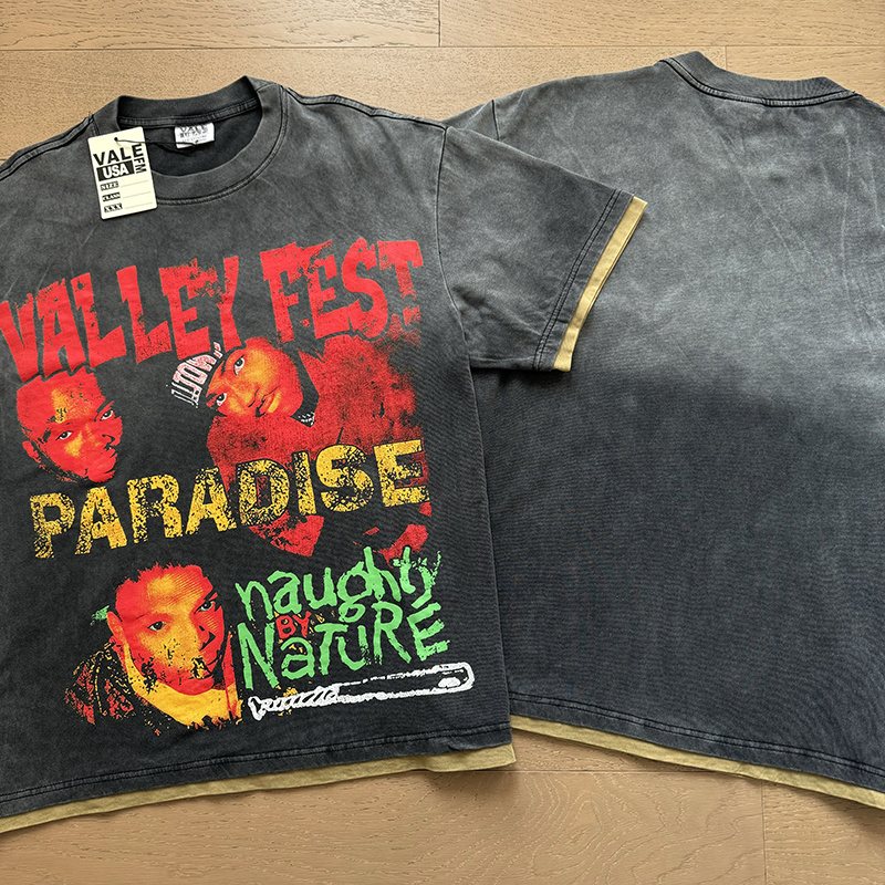 VALE USA Paradise Nature Washed Graphic T-Shirt — context
