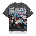 Rough Play Dark Gray Skull City Graphic T-Shirt — hero