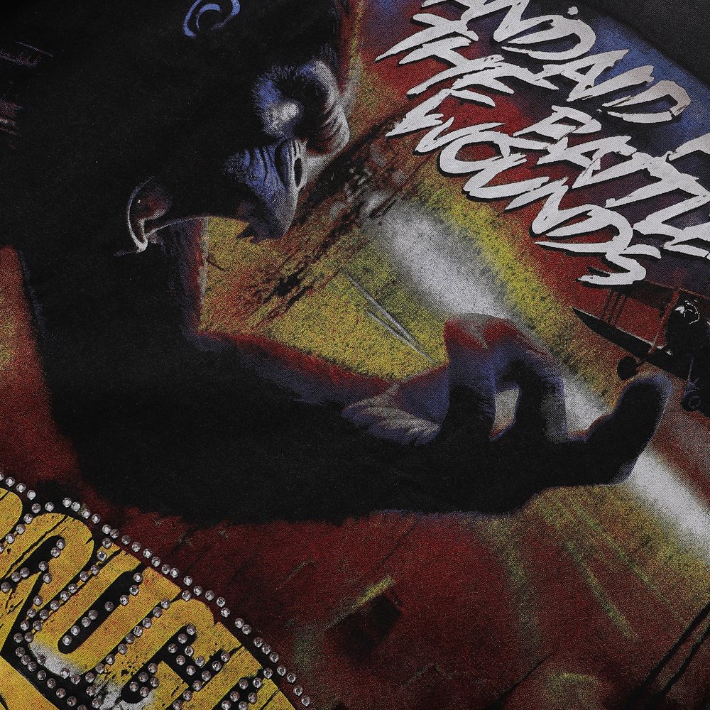 Rough Play Apocalyptic Gorilla Graphic T-Shirt — detail