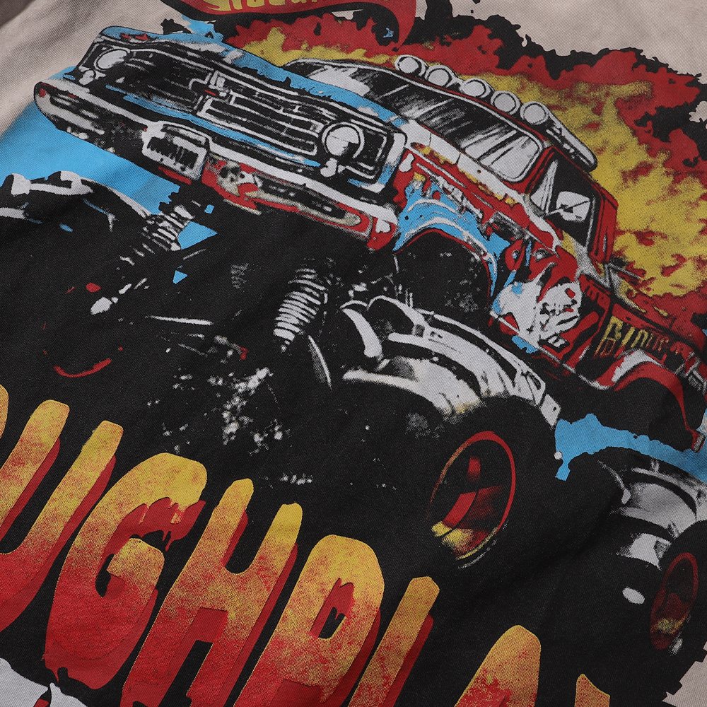 Rough Play Off-Road Truck Distressed T-Shirt — detail