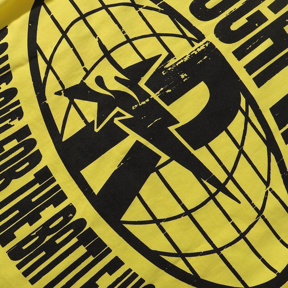 Rough Play Skate Skeleton Yellow Graphic T-Shirt — detail