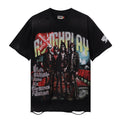 Rough Play Skeleton Rhinestone Distressed T-Shirt — hero