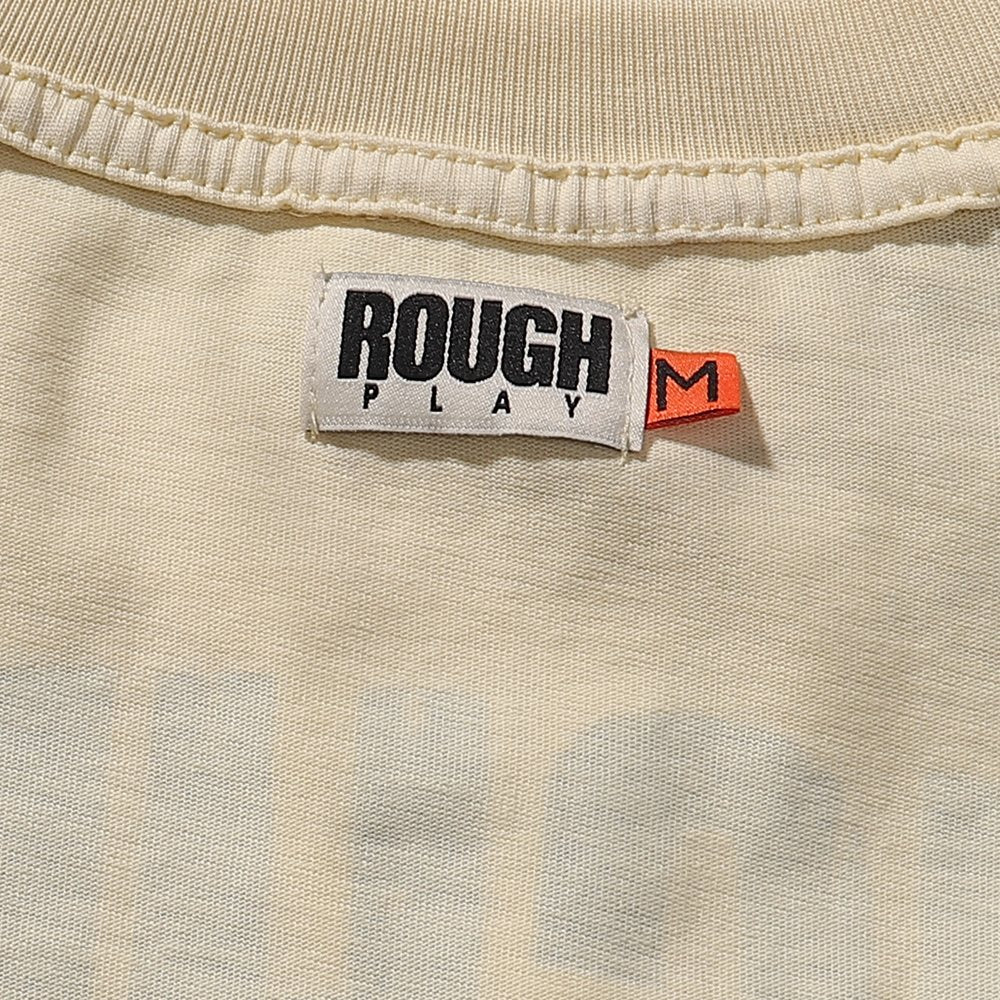 Rough Play Jesus Graphic Distressed Washed T-Shirt — neck_label