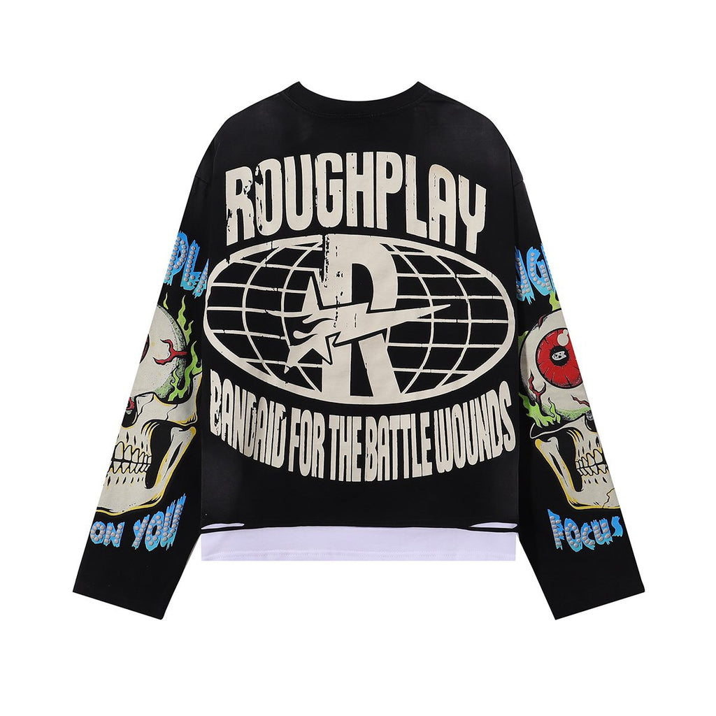 Rough Play Rock Graphic Long-Sleeve T-Shirt — back