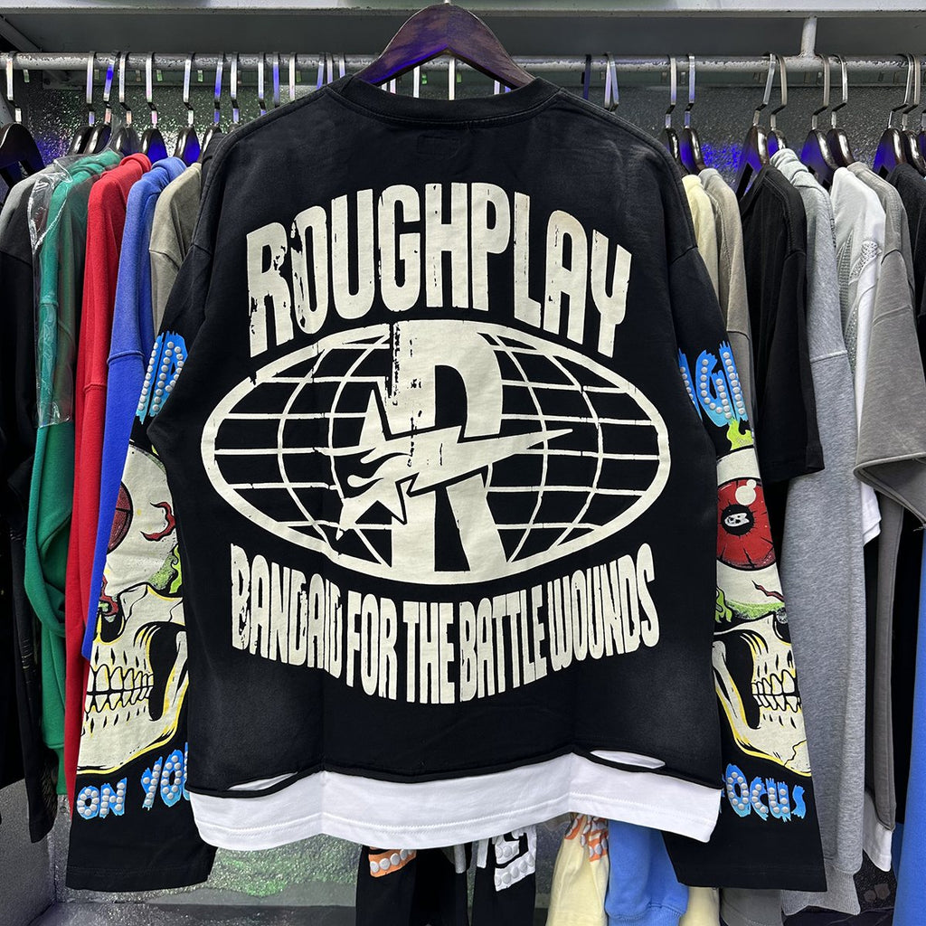 Rough Play Rock Graphic Long-Sleeve T-Shirt — context