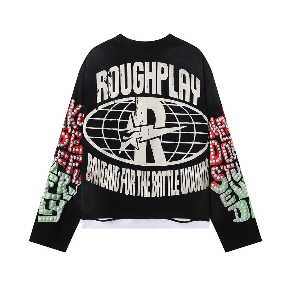 Rough Play Skull & Roses Long-Sleeve T-Shirt — back