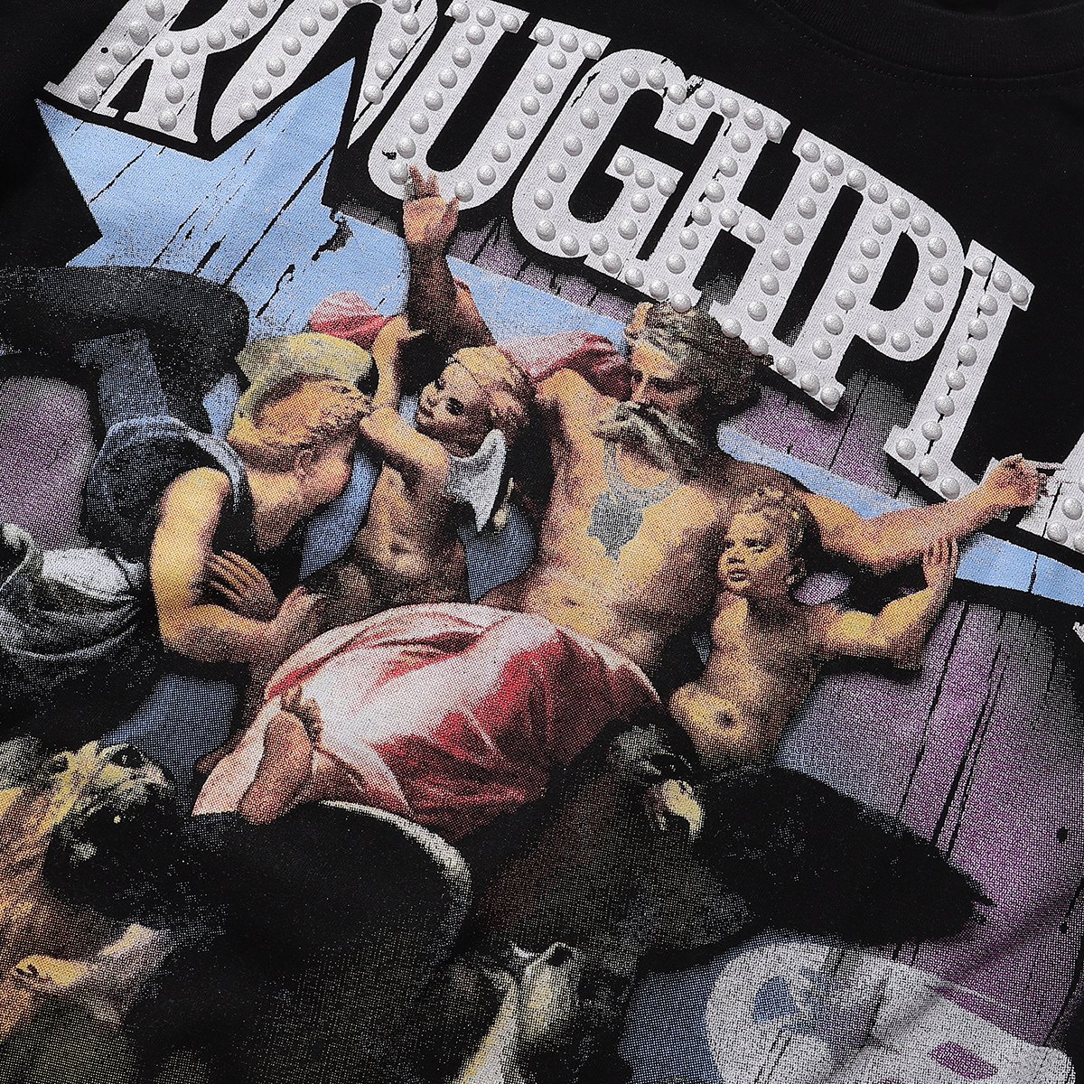 Rough Play Praise to Most High Graphic Long-Sleeve T-Shirt — detail