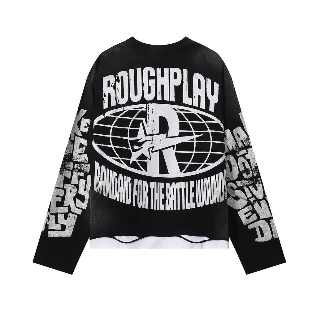 Rough Play Moon Walker Graphic Long-Sleeve T-Shirt — back