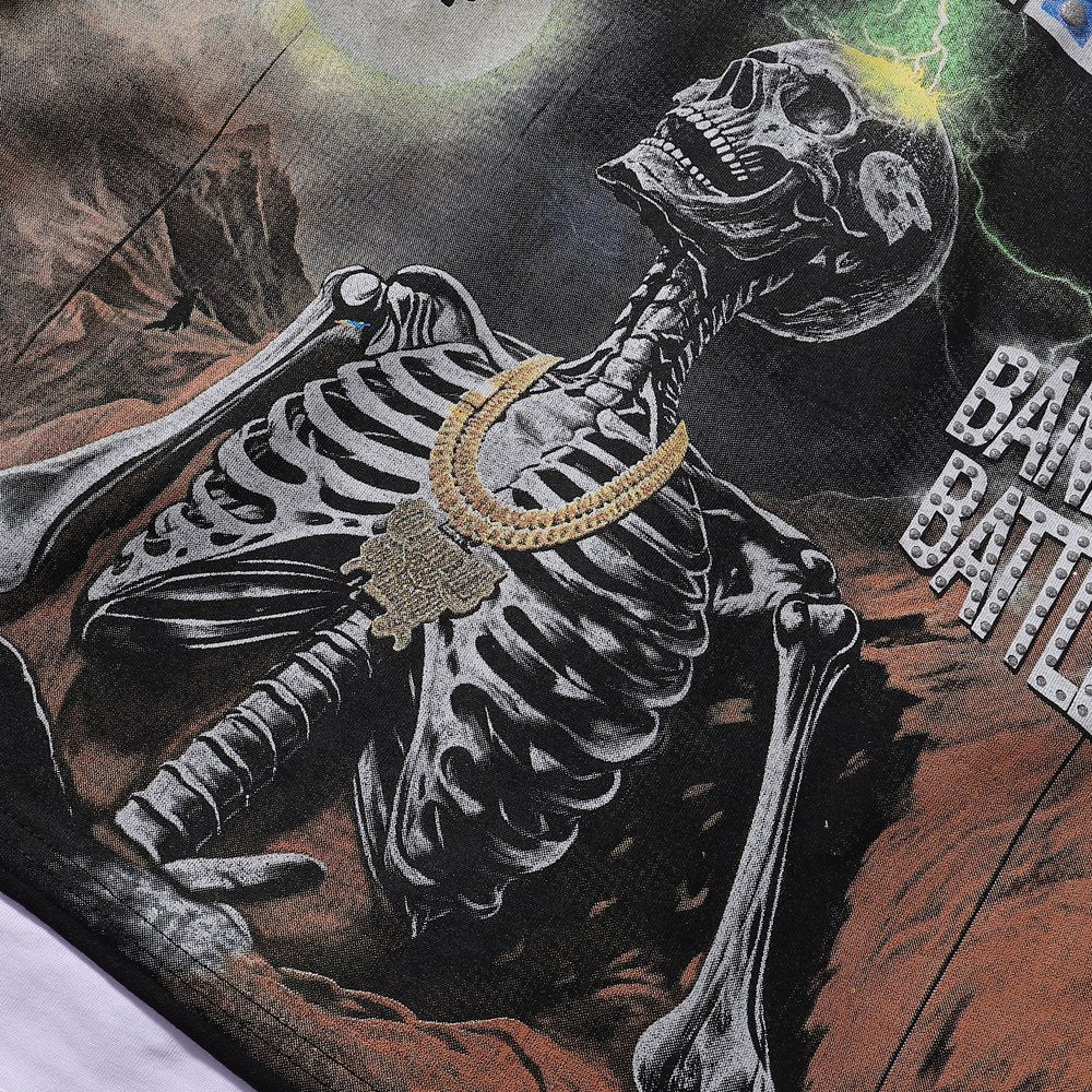 Rough Play Skull Shock Long-Sleeve T-Shirt — detail