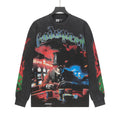 Godspeed Washed Black Casino Skull Long-Sleeve T-Shirt — hero