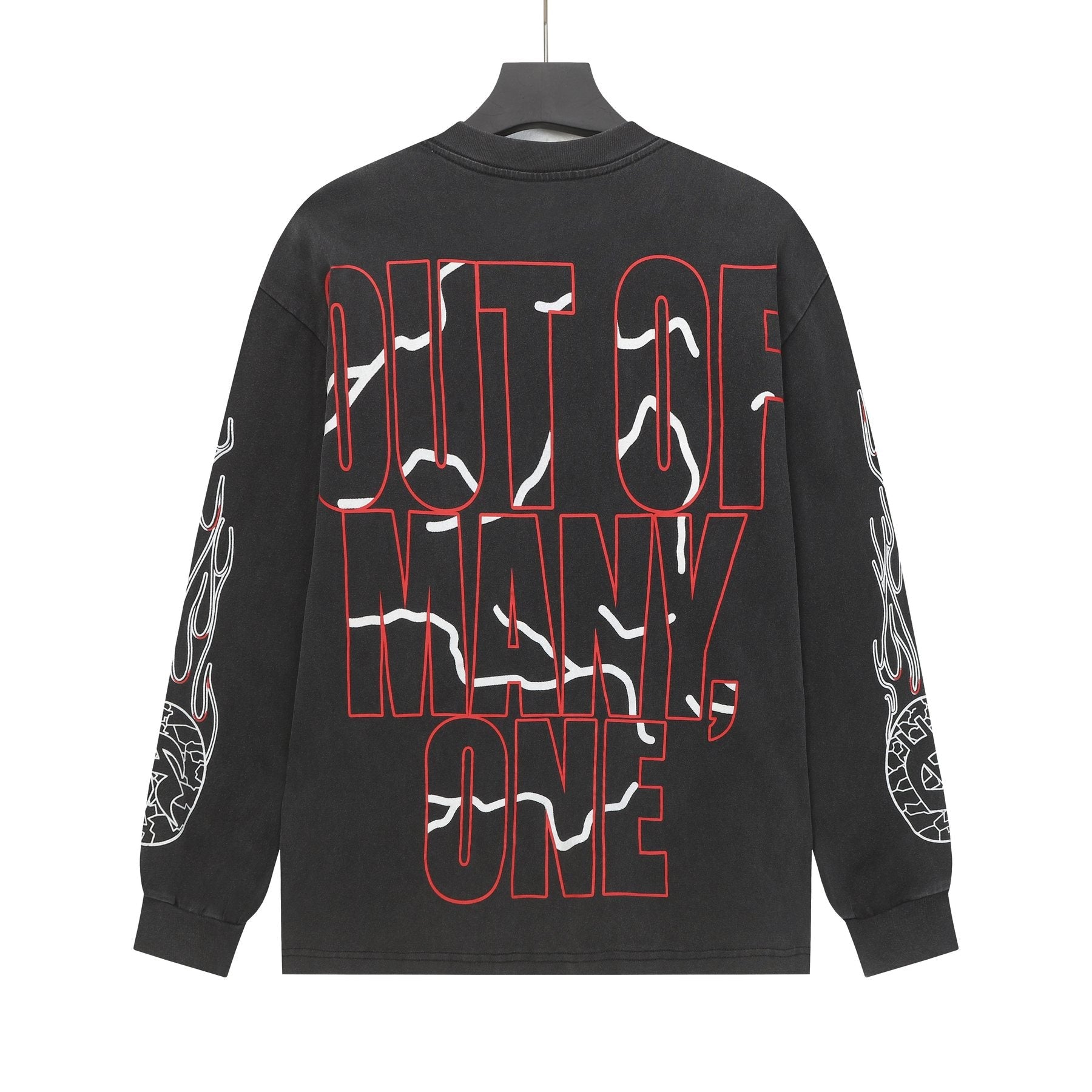 Godspeed Racing Skull Graphic Long-Sleeve T-Shirt — back