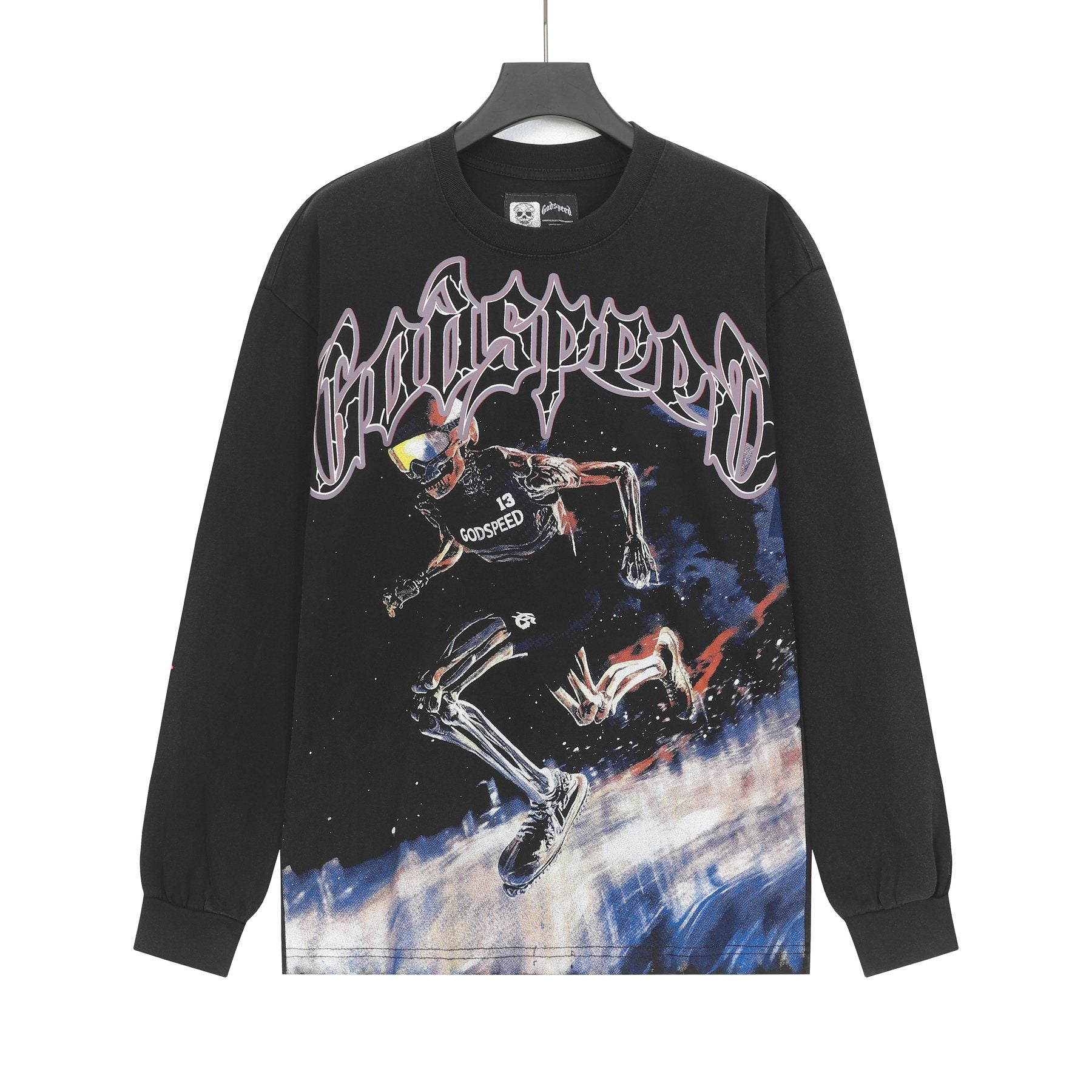 Godspeed Runner Graphic Long-Sleeve T-Shirt — front