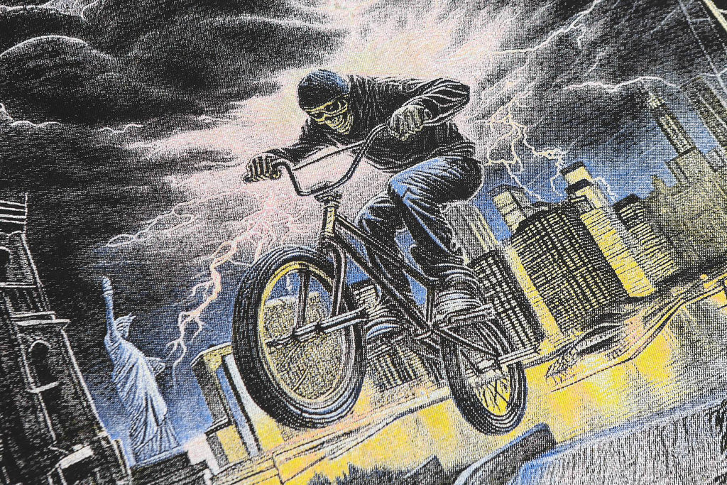 Godspeed Washed Black Rock Graphic Long-Sleeve T-Shirt — detail