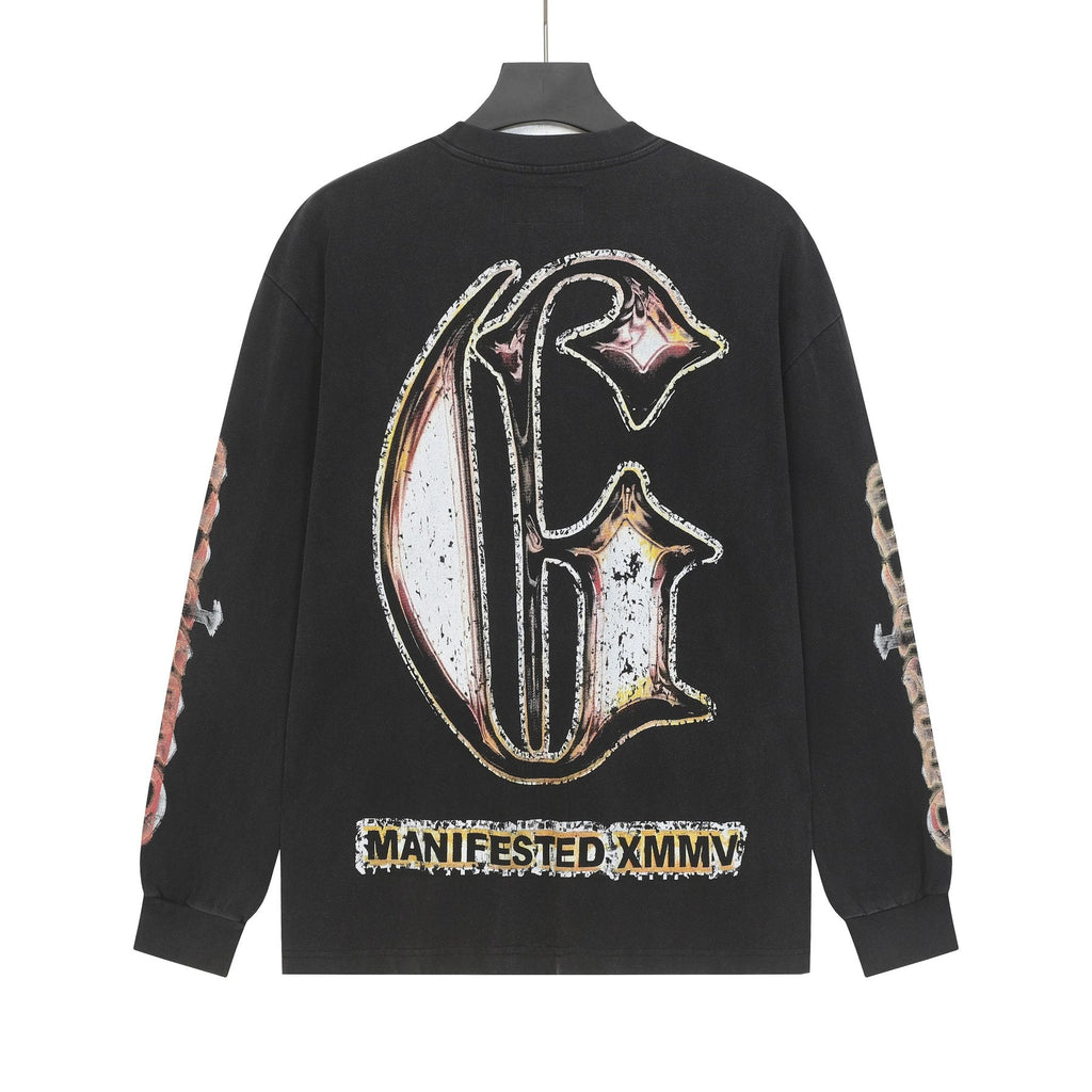 Godspeed Washed Rock Graphic Long-Sleeve T-Shirt — back