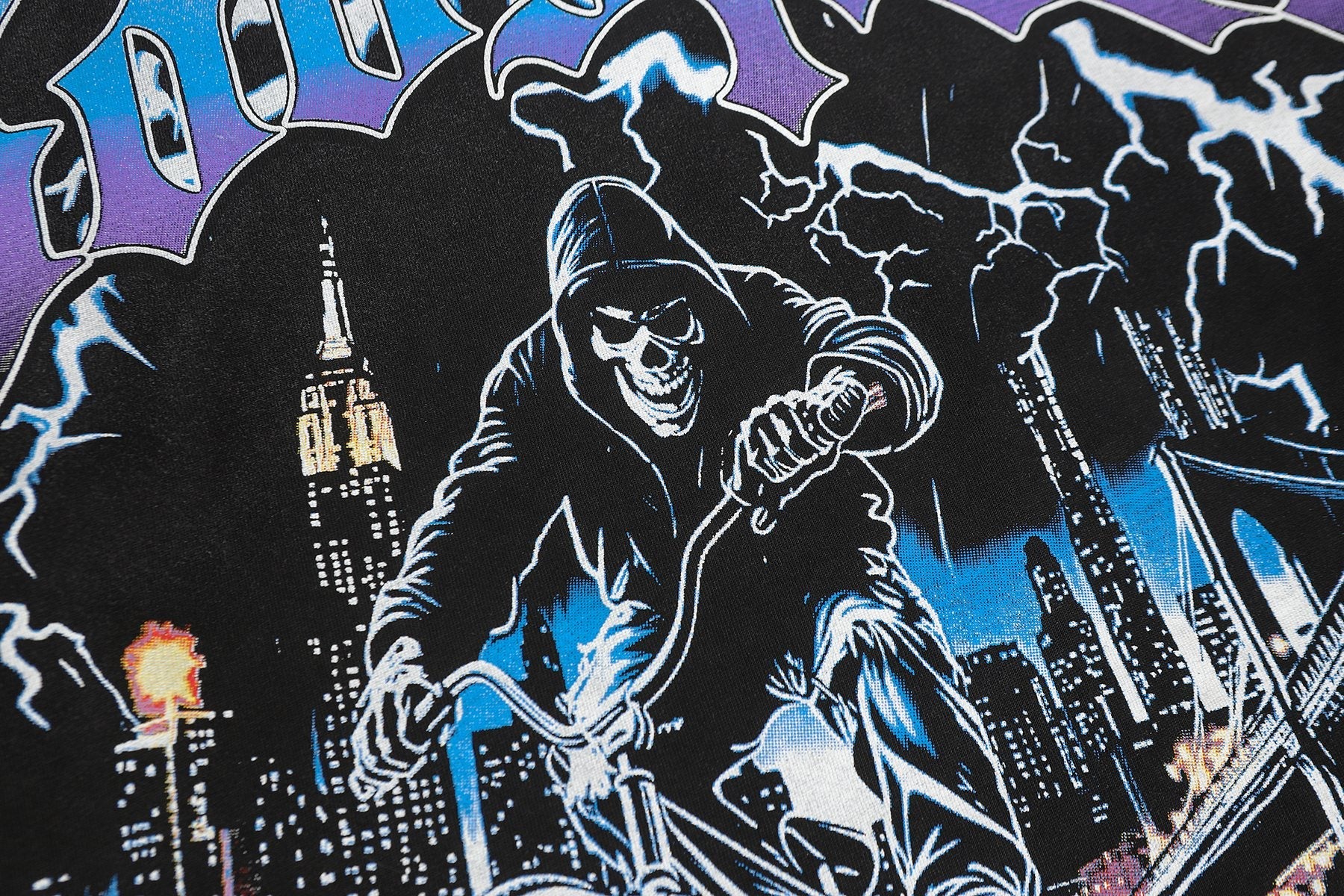 Godspeed Biker City Graphic Long-Sleeve T-Shirt — detail