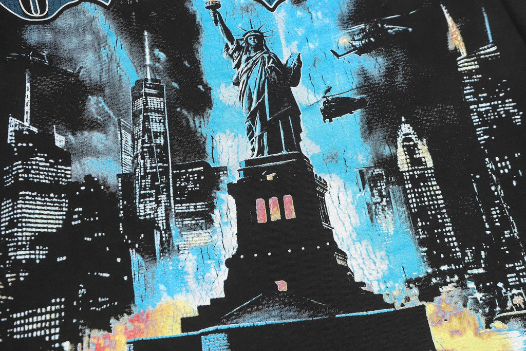 Godspeed Washed Black Rock Graphic Long-Sleeve T-Shirt — detail