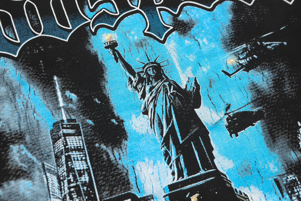 Godspeed Washed Black Rock Graphic Long-Sleeve T-Shirt — detail