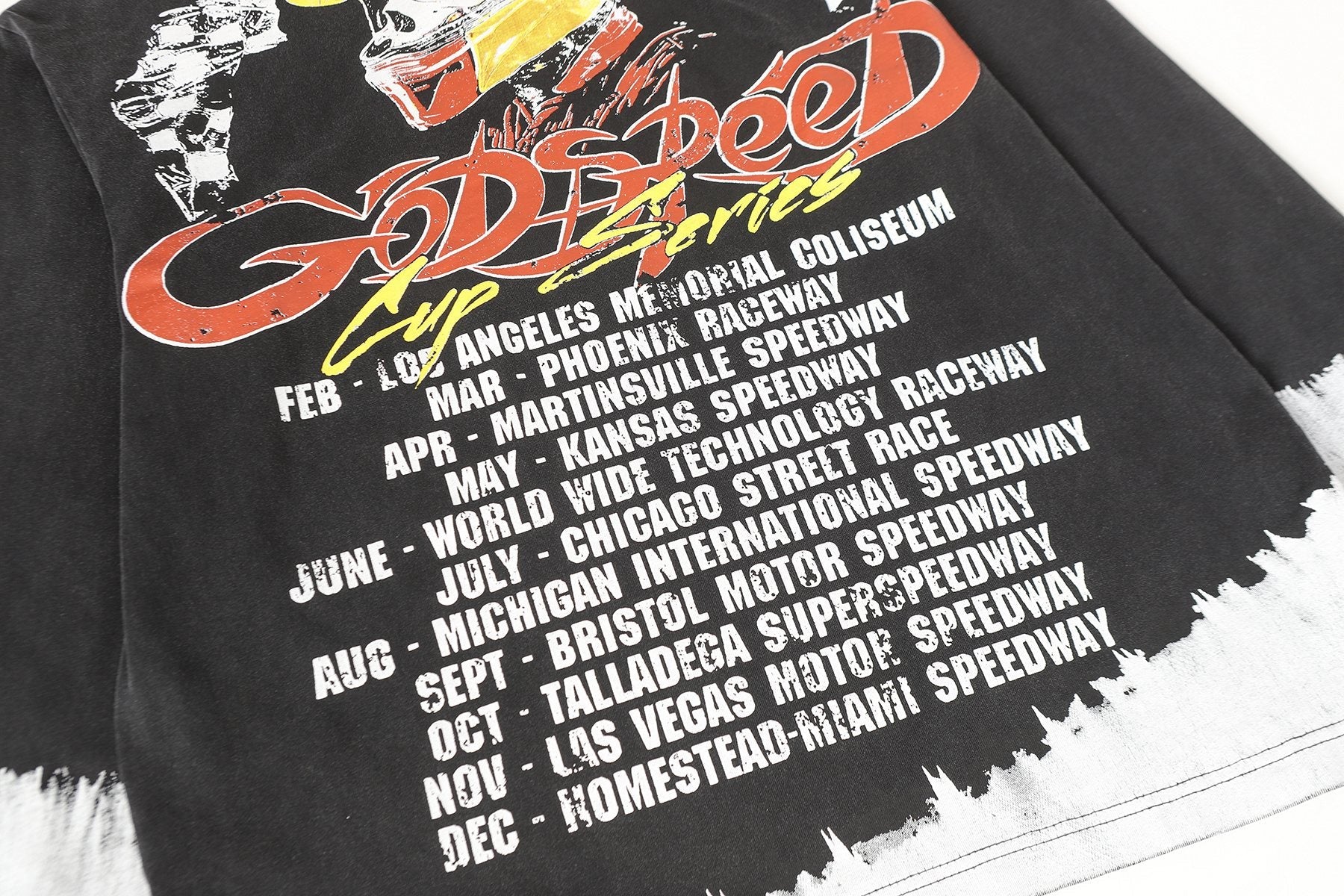 Godspeed Cup Series Racing Graphic Long-Sleeve T-Shirt — detail