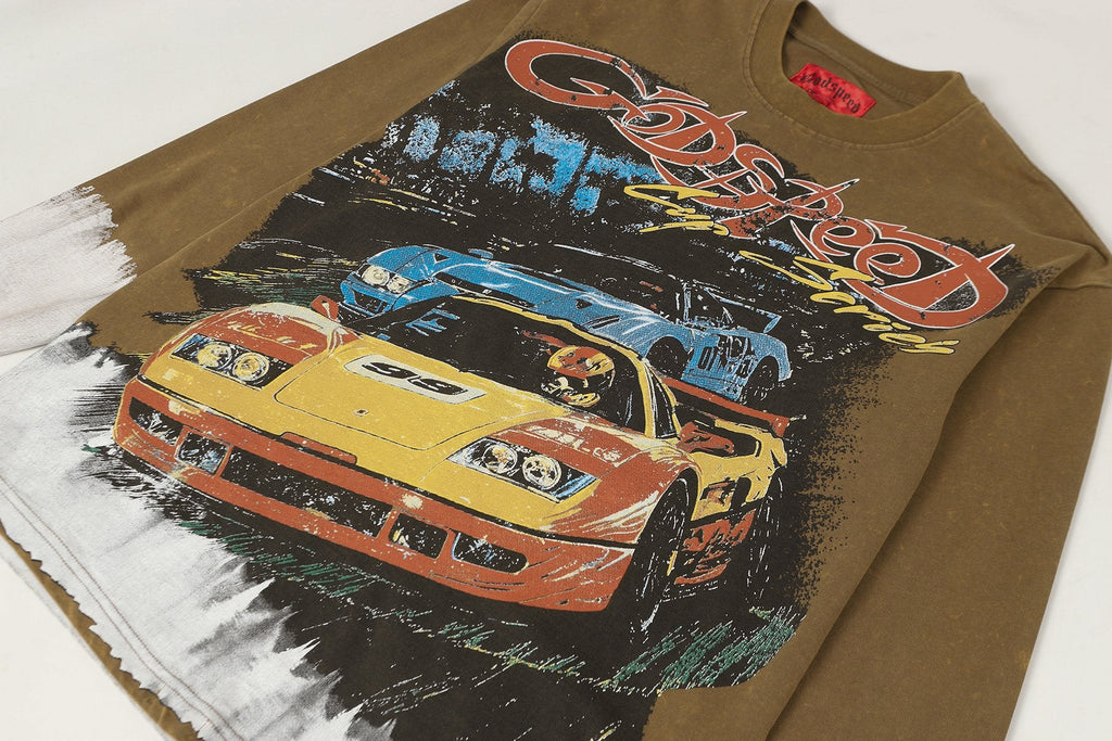 Godspeed Kleep Valley Racing Graphic Long-Sleeve T-Shirt — detail