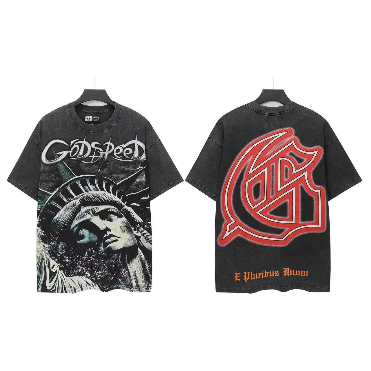 Godspeed Statue Graphic T-Shirt — front