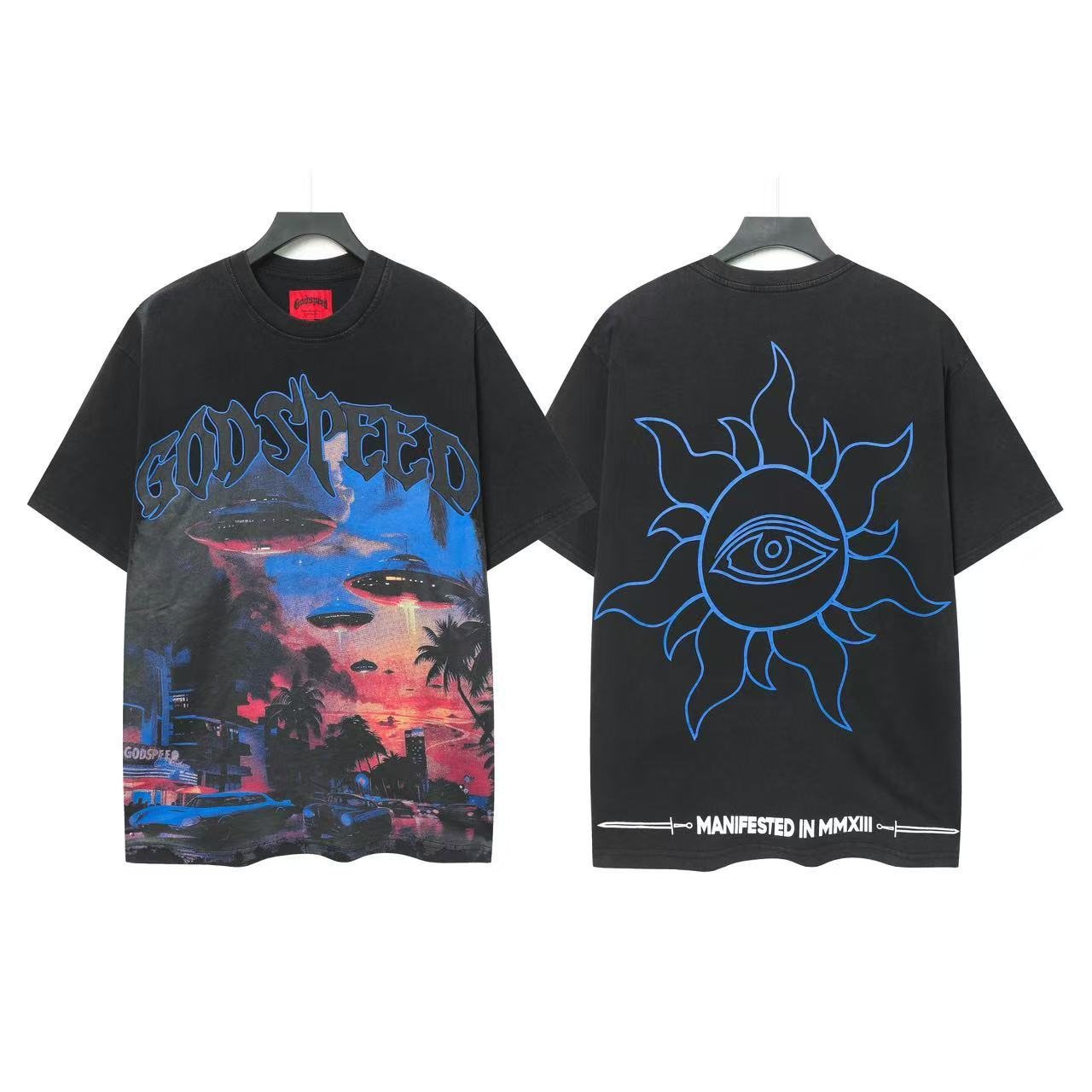 Godspeed UFO Eye Sun Graphic T-Shirt — front