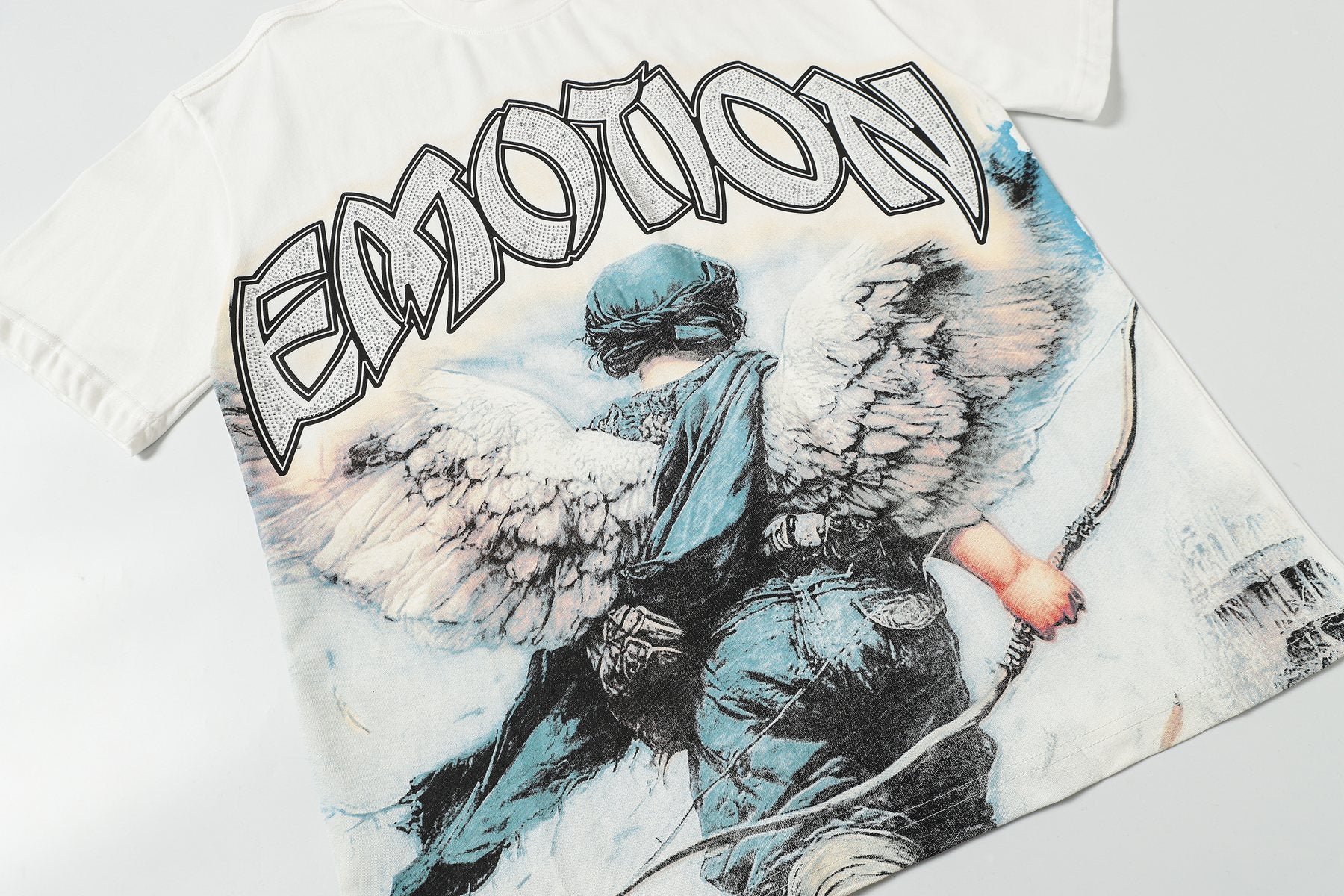 MIXED EMOTION Angel Graphic T-Shirt — front
