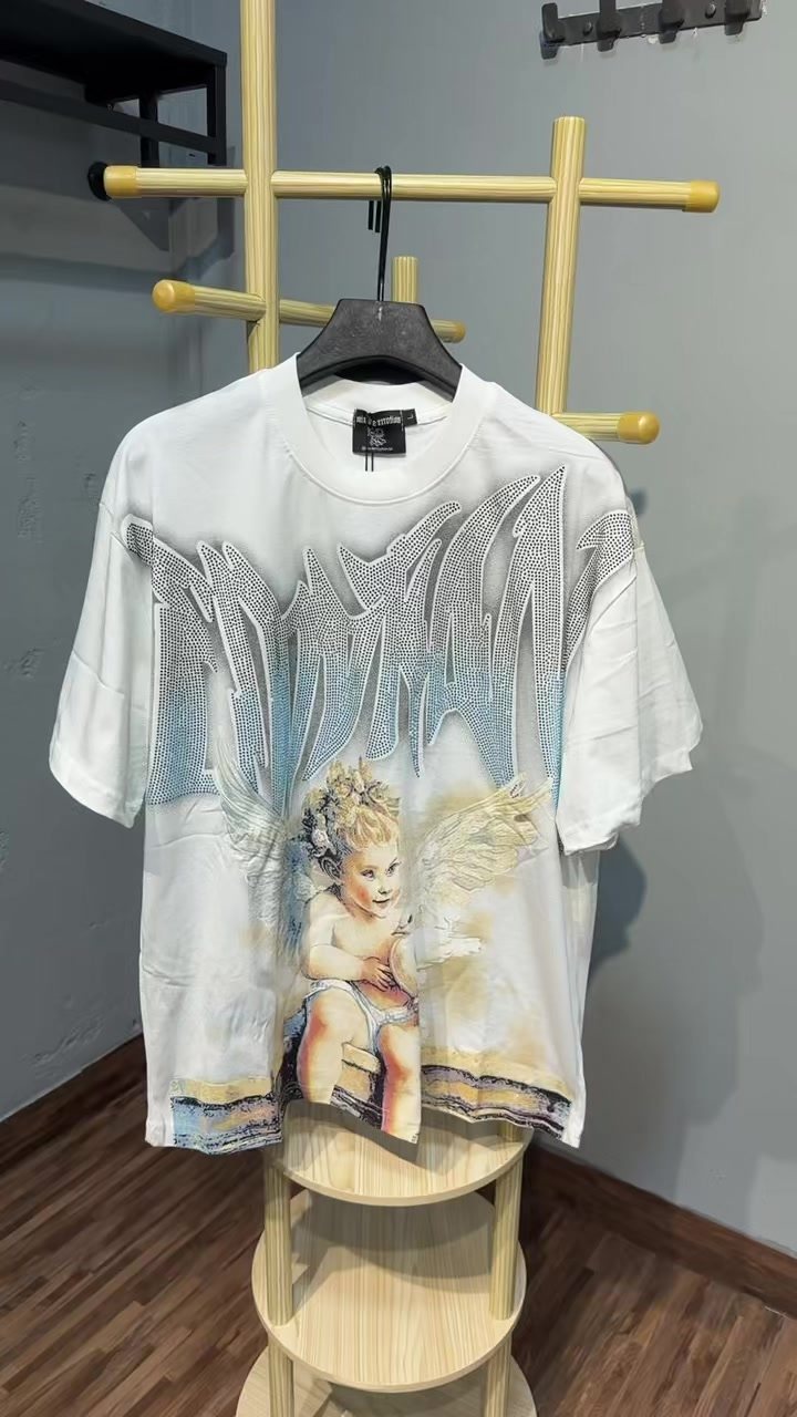 MIXED EMOTION Dove Angel Graphic Short-Sleeve T-Shirt — context