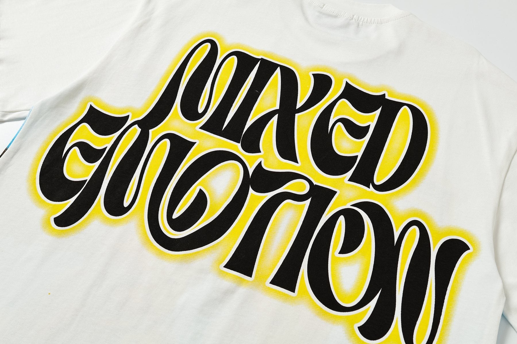 Mixed Emotion Photo Graphic Short-Sleeve T-Shirt — detail