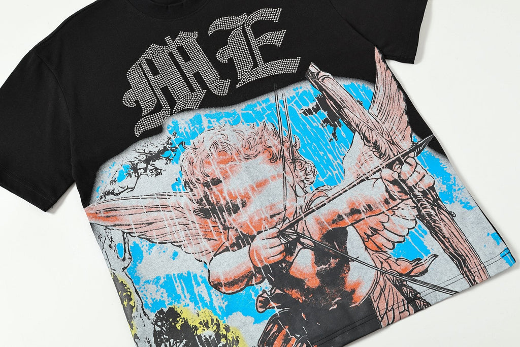 MIXED EMOTION Angel Dove Graphic T-Shirt — detail
