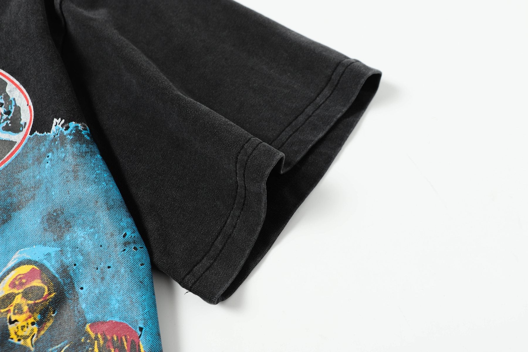 Godspeed Washed Black Rock Graphic T-Shirt — detail