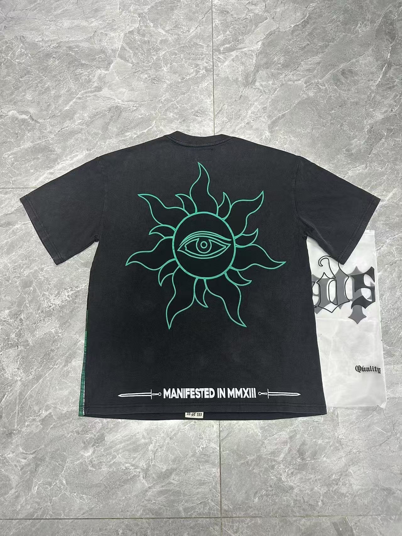 Godspeed Washed Black Rock Graphic T-Shirt — context