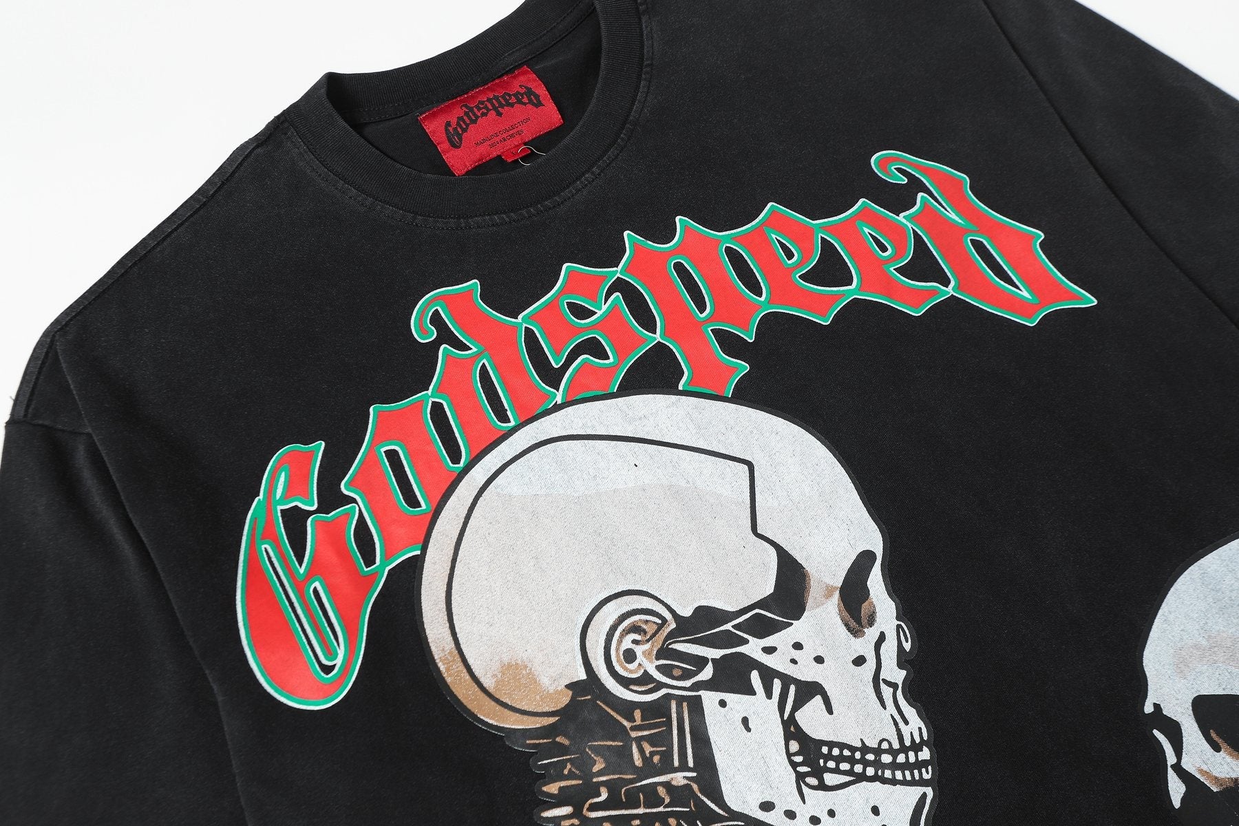 Godspeed Skeleton Graphic Short-Sleeve T-Shirt — detail
