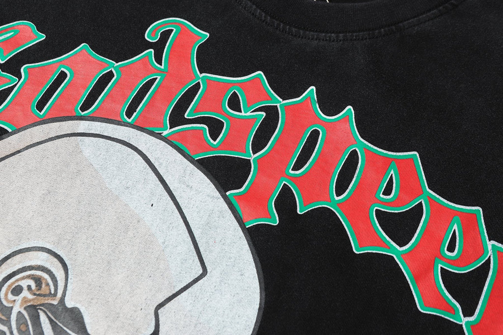Godspeed Skeleton Graphic Short-Sleeve T-Shirt — detail