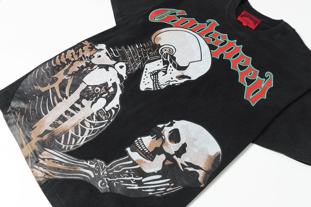 Godspeed Skeleton Graphic Short-Sleeve T-Shirt — front