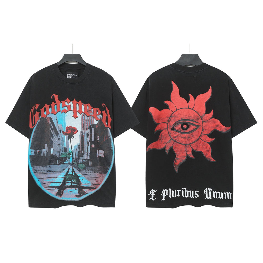 Godspeed E Pluribus Unum Washed Graphic T-Shirt — hero